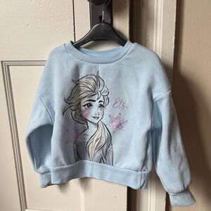 Elsa Light Blue Girls' Pullover Sweatshirt